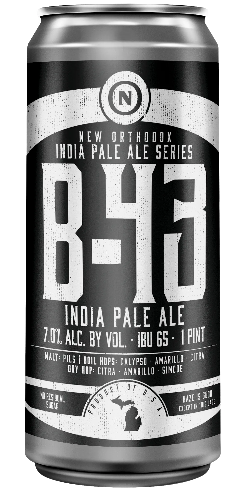 Old Nation B-43 beer in an aluminum can